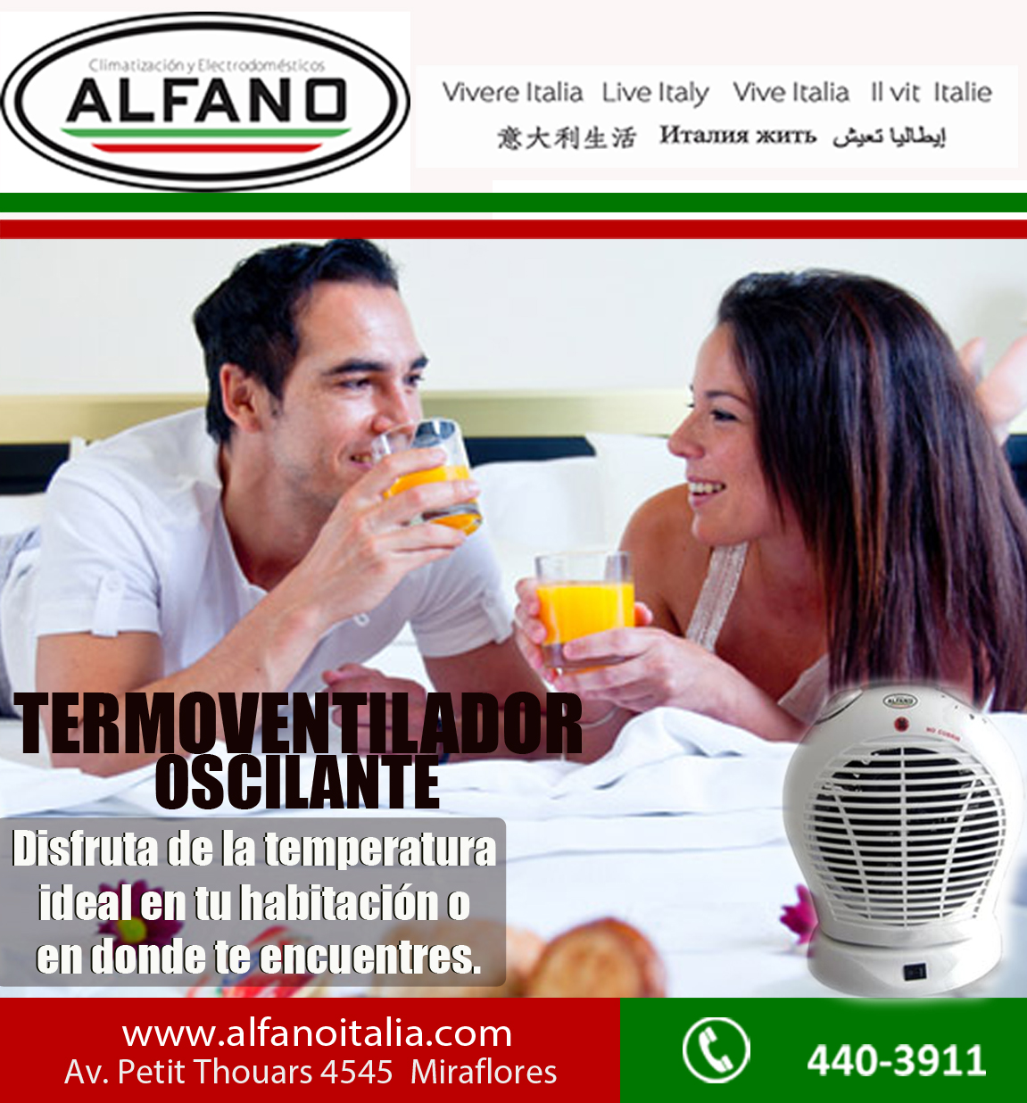 Termas, Estufas en Lima Alfano agosto 2013