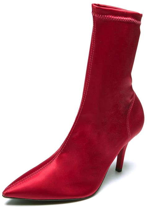 Comprar Bota Meia Vinho Barato&nbsp;Preço