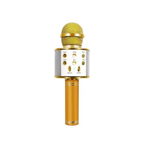 Comprar Microfone Infantil Dourado Barato&nbsp;Preço