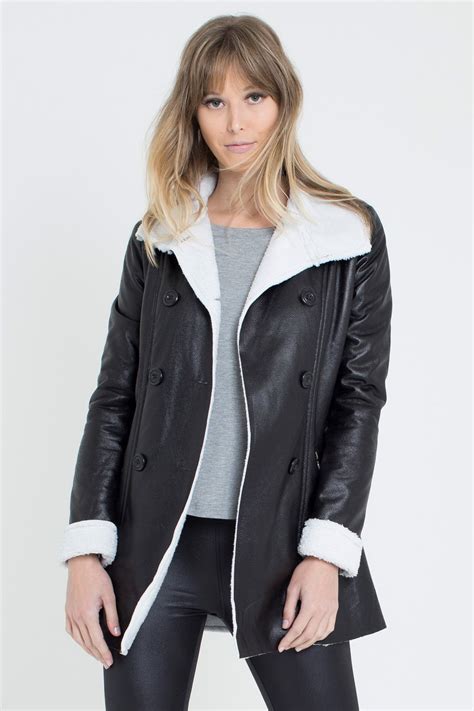 Comprar Casaco Pele Preto Barato&nbsp;Preço