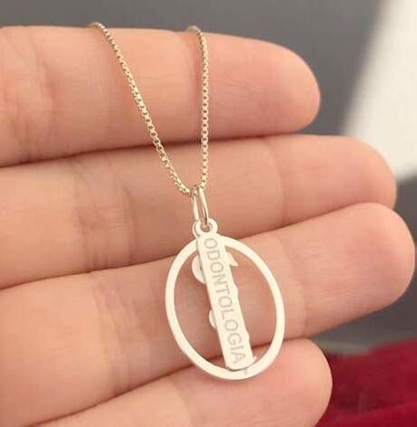 Comprar Colar Odontologia Prata Barato&nbsp;Preço