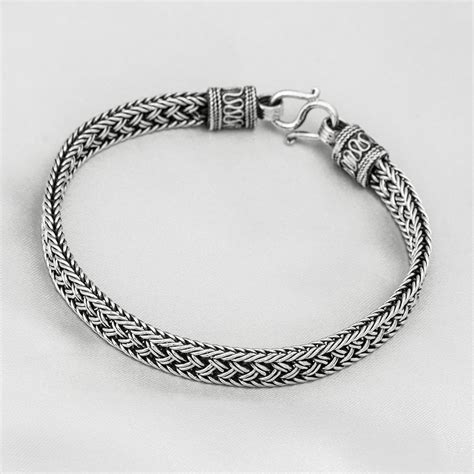 Comprar Pulseiras Homem Em Prata Barato&nbsp;Preço